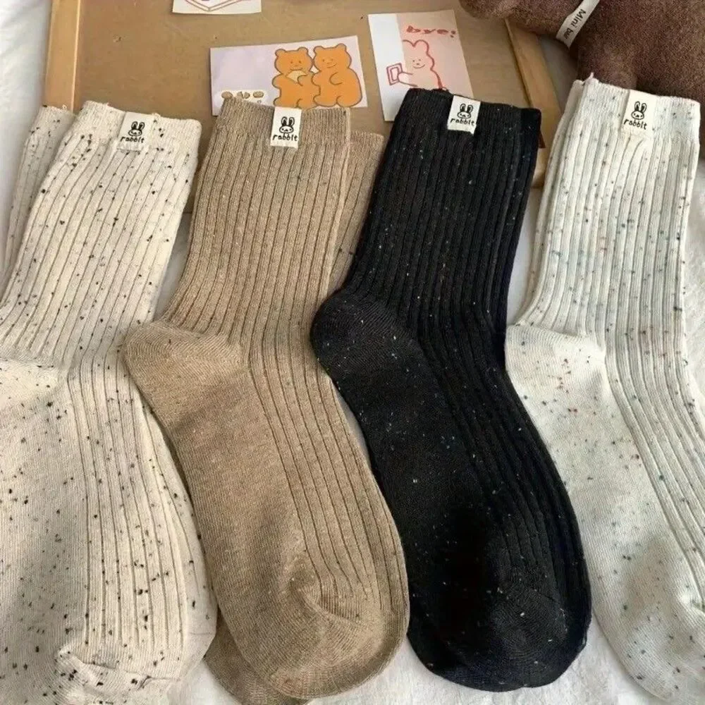 Rabbit Brand Women's Ultra Soft Everyday Socks One Size NEW Mid-Calf 4 Pack